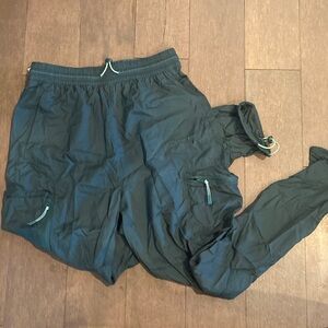 Outdoor Voices Jasper Green Windbreaker Joggers